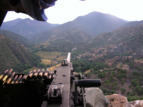 The view from a gun position at Firebase Phoenix overlooking the Korengal - photo 2