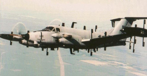 US Army RC-12X Guardrail SIGINT aircraft flying an operational intelligence - photo 8