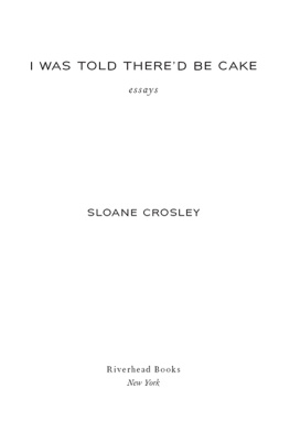 Sloane Crosley - I Was Told Thered Be Cake: Essays