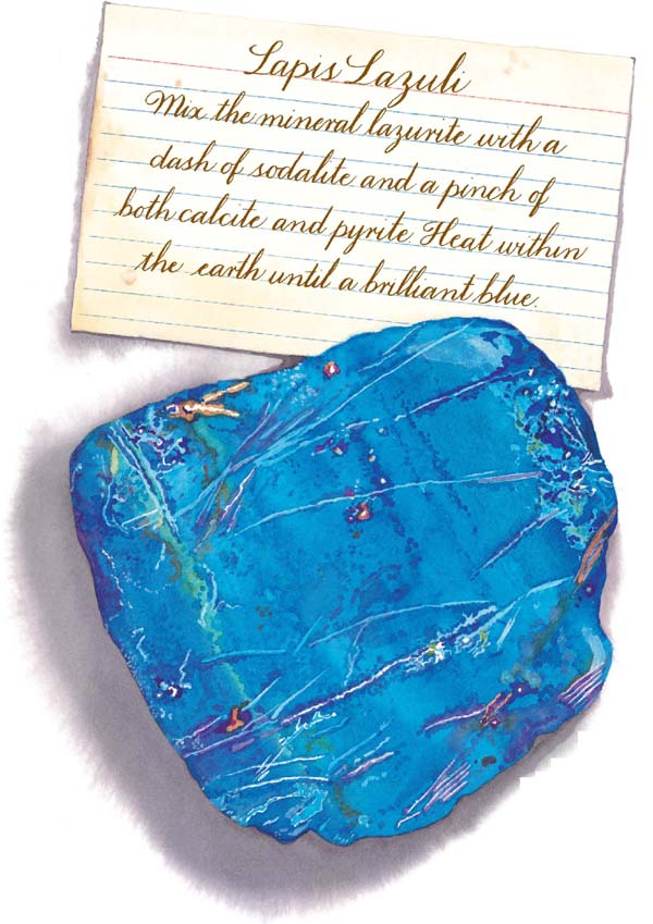 Lapis Lazuli A rock is galactic Outer space is a shouer of rocky fireworks - photo 9