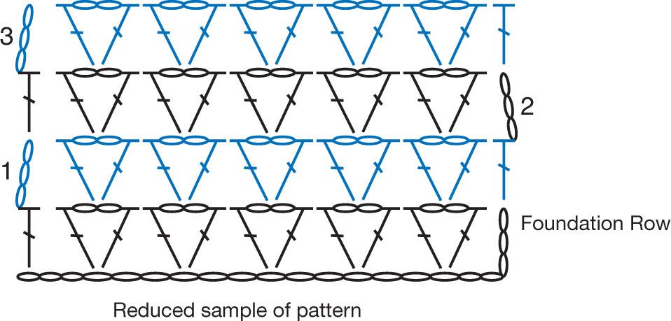 VARIATIONS SHELLS V STITCH Ch a multiple of 8 plus 1 Foundation Row - photo 8
