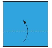 Forming a valley-fold Swing the lower edge upward to produce a valley-fold - photo 7