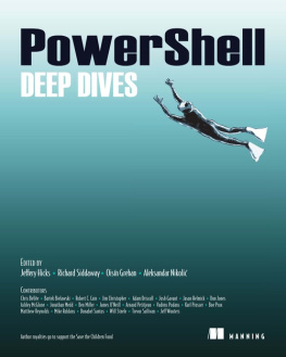 Jeffery Hicks - PowerShell Deep Dives