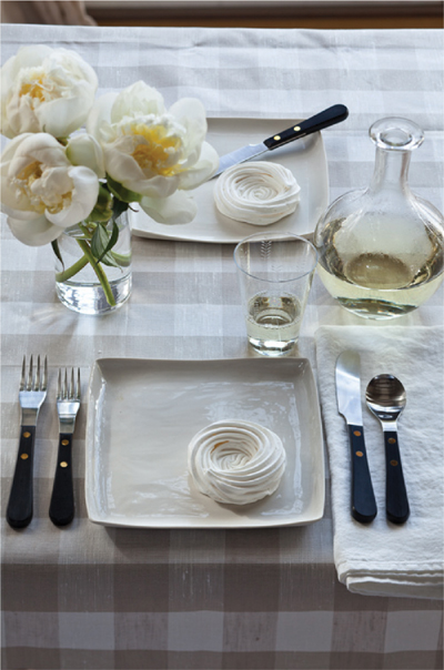 Use oilcloth fabric for tableclothsit washes off with a sponge and you can cut - photo 9