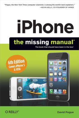 David Pogue iPhone: The Missing Manual