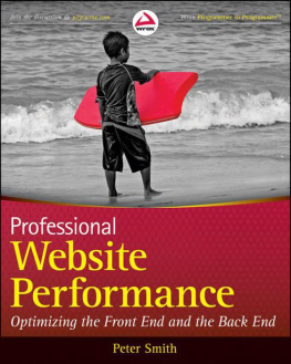 Peter Smith Professional Website Performance: Optimizing the Front-End and Back-End