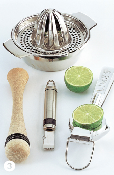 3 Clockwise from top Juicer lime squeezer zester and muddler glassware - photo 10