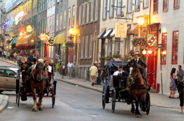 Horse-drawn carriages are part of the romance of Old Qubec City Take in a - photo 4