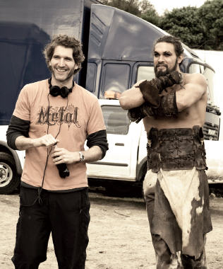 Khals Benioff and Drogo Season two director David Petrarca and some - photo 17