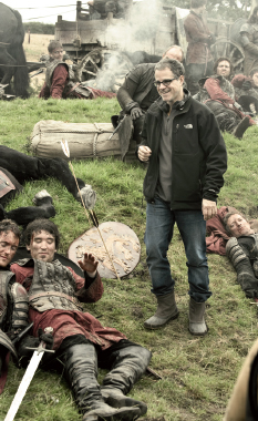 Season two director David Petrarca and some Lannister corpses Shooting - photo 18