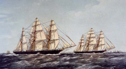 The famous clipper race between the Ariel and Taeping in 1866 bringing back - photo 3