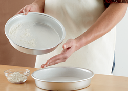 Grease and flour pans as directed in recipe Place cooling rack on top of - photo 7