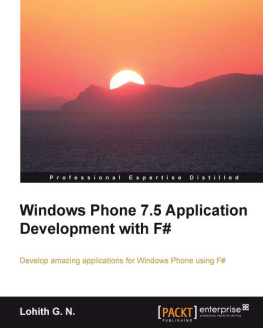 Lohith G.N. - Windows Phone 7.5 Application Development with F#