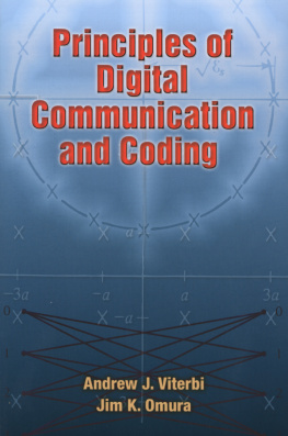 Andrew J. Viterbi Principles of Digital Communication and Coding