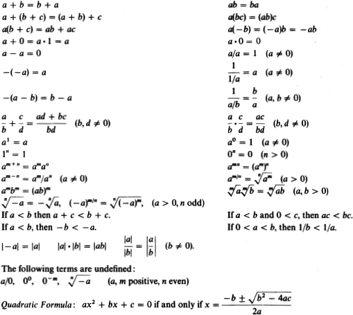 ALGEBRA OF HYPERREAL NUMBERS Notation are positive infinitesimals b c are - photo 4