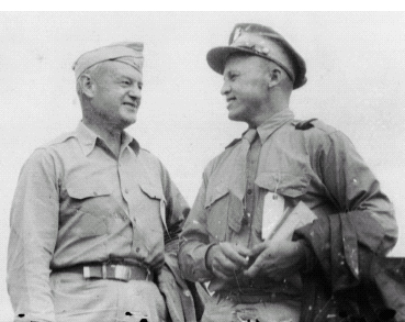 George Weller r with Admiral Chester Nimitz on board the USS Missouri for - photo 6