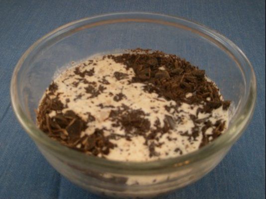 Completely incorporate the cream and chocolate add the vanilla stir - photo 6