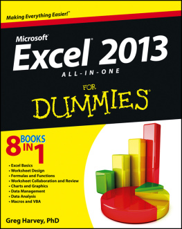 Greg Harvey - Excel 2013 All-in-One For Dummies