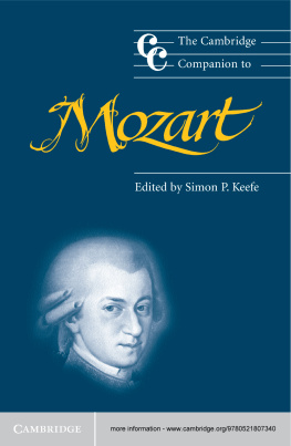 Simon P. Keefe - The Cambridge Companion to Mozart