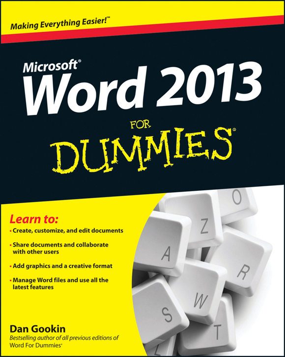 Word 2013 For Dummies Published by John Wiley Sons Inc 111 River Street - photo 1