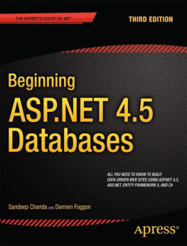 Sandeep Chanda Beginning ASP.NET 4.5 Databases