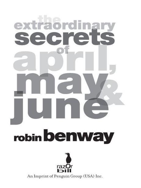 Table of Contents Praise for Robin Benways first novel Audrey Wait - photo 1