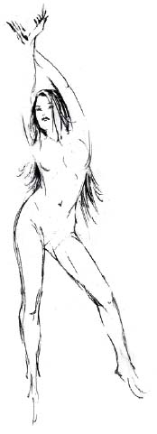 A very quick pen and ink sketch that gives a feel for a dynamic pose Today the - photo 4