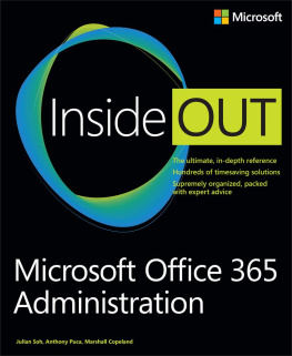 Julian Soh - Microsoft Office 365 Administration Inside Out