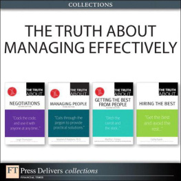 Cathy Fyock The Truth About Managing Effectively