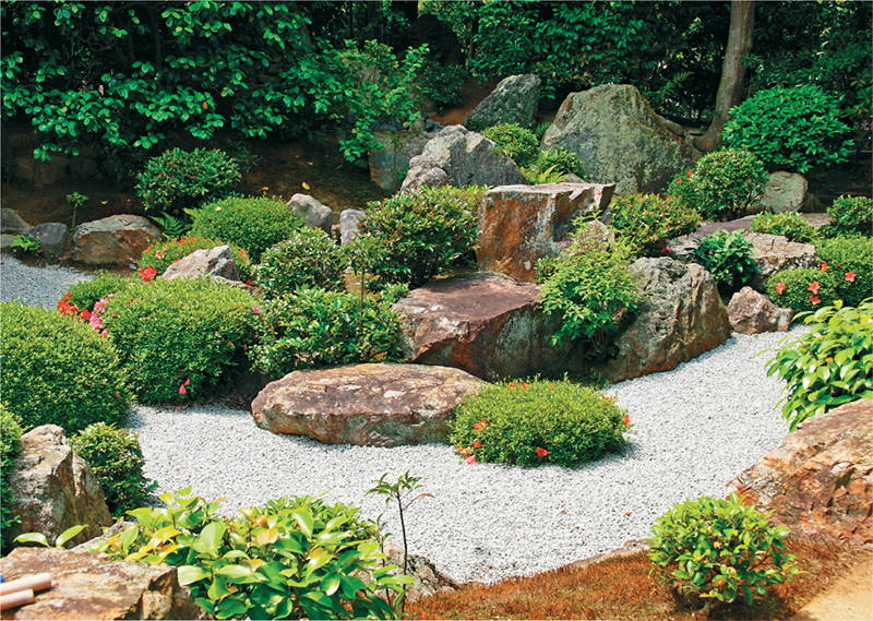 This classic Zen garden combines a number of different elements and has a - photo 7