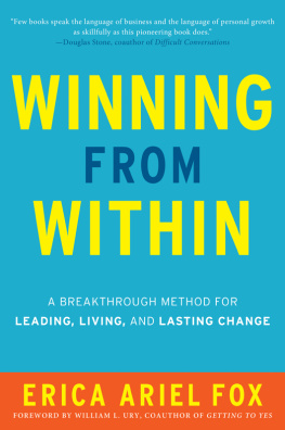 Erica Ariel Fox - Winning from Within: A Breakthrough Method for Leading, Living, and Lasting Change