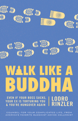 Lodro Rinzler Walk Like a Buddha: Even if Your Boss Sucks, Your Ex Is Torturing You, and Youre Hungover Again