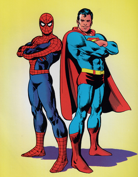 Titans of an industry the back cover of Superman vs The Amazing Spider-Man - photo 2