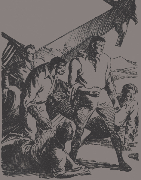 An interior page illustration from the Doc Savage pulp Resurrection Day - photo 4