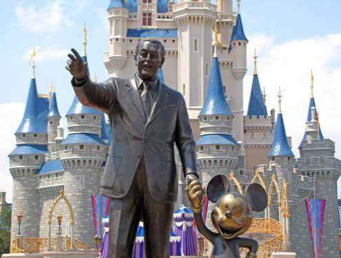 Walt Mickey in front of Cinderella Castle After the success of Disneyland - photo 3
