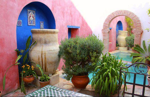 Courtyard garden at Casa Aire Guest House Lecrin Valley Granada Spain - photo 1