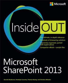 Darvish Shadravan - Microsoft SharePoint 2013 Inside Out