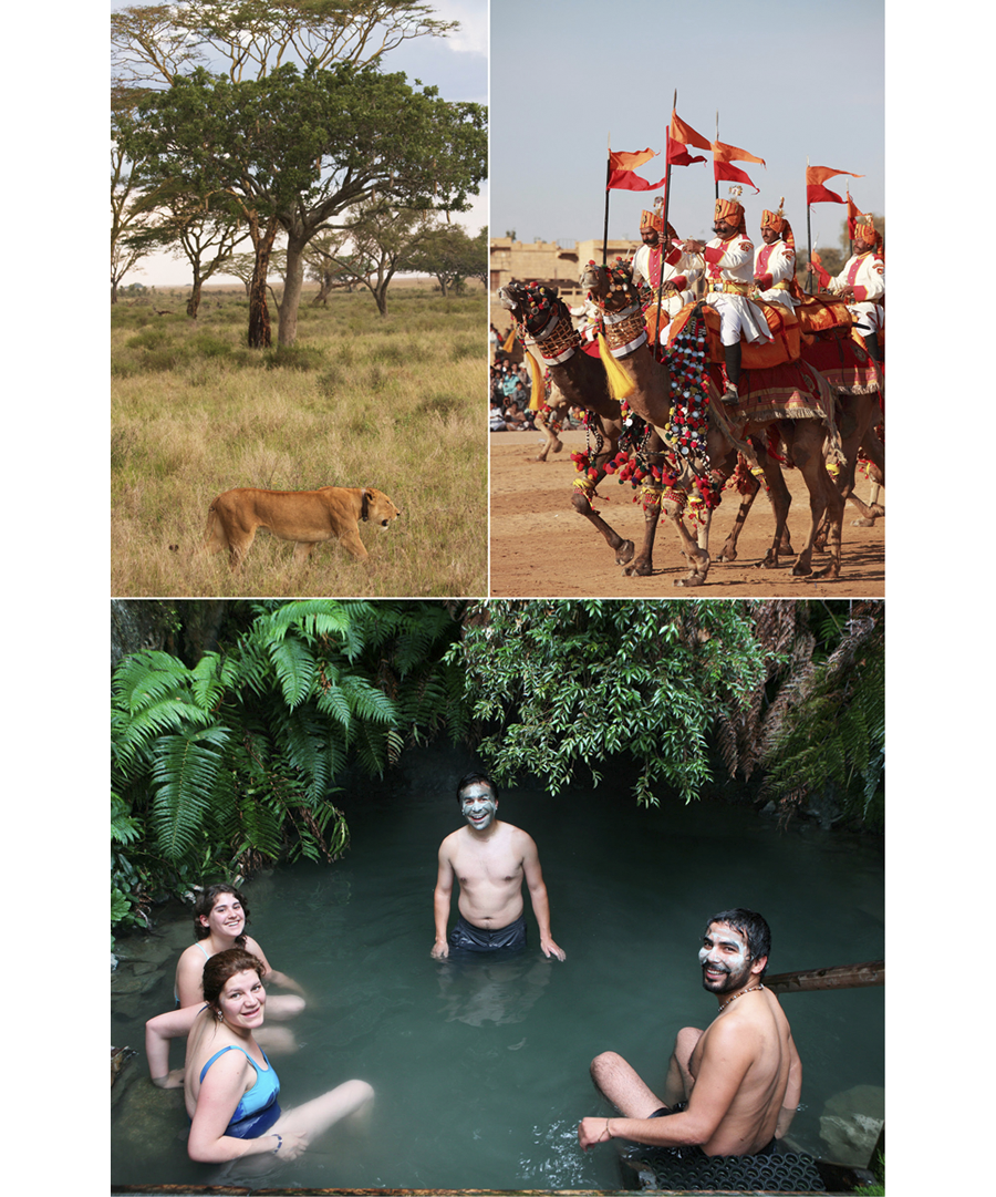 Clockwise FROM TOP left Serengeti Tanzania Desert Festival Jaisalmer India - photo 3