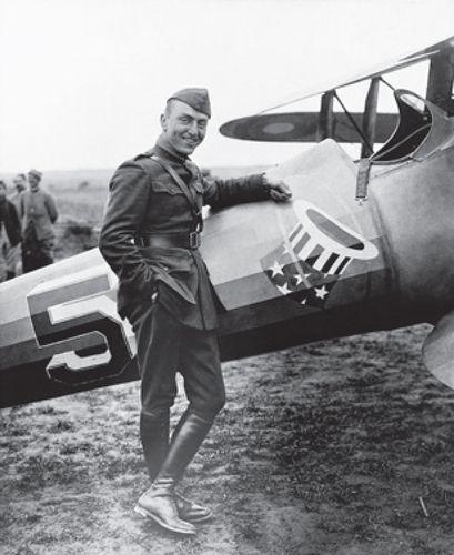 Eddie Rickenbacker known as Captain Eddie 1918 stands beside his plane - photo 7