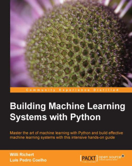 Willi Richert - Building Machine Learning Systems with Python
