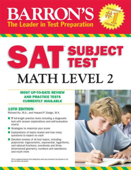 Richard Ku - Barrons SAT Subject Test Math Level 2