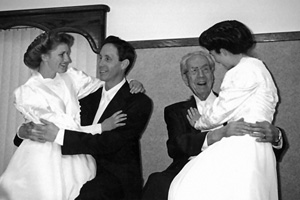 Like father like son Warren Jeffs and his father Rulon T Jeffs enjoy a - photo 13