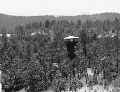 A guard tower that overlooks the FLDS place of refuge code-named R-23 near - photo 19