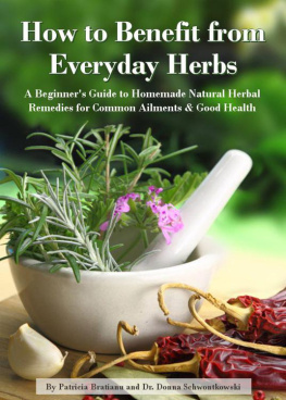 Patricia Bratianu - How to Benefit from Everyday Herbs - A Beginners Guide to Homemade Natural Herbal Remedies for Common Ailments & Good Health