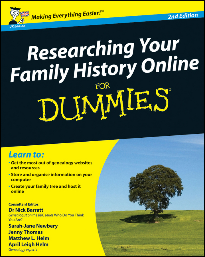 Researching Your Family History Online For Dummies 2nd Edition by Dr Nick - photo 1