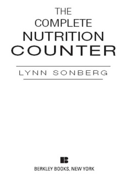 Lynn Sonberg The Complete Nutrition Counter-Revised