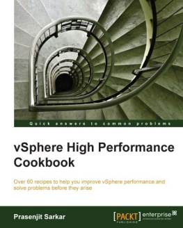 Prasenjit Sarkar - vSphere High Performance Cookbook