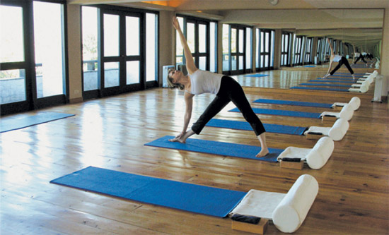 The resorts well-equipped gym and yoga studio overlook the Paro Valley A - photo 17