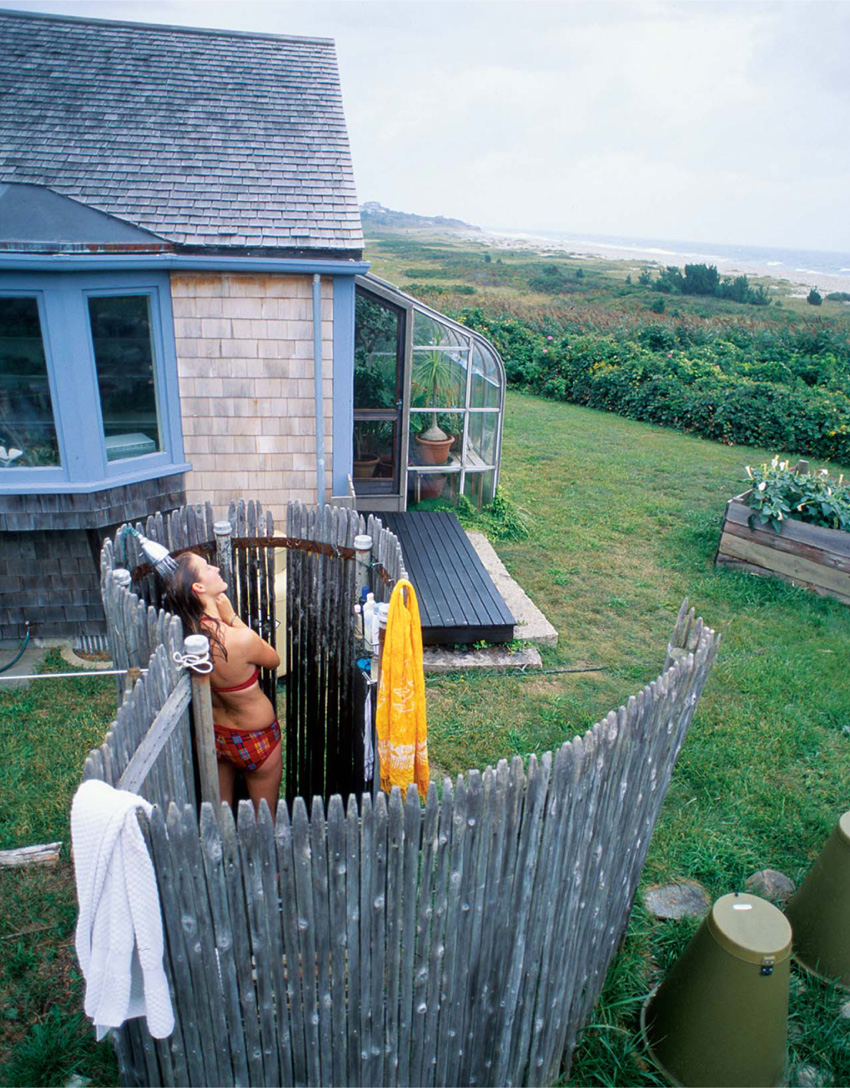 This oceanfront shower on Marthas Vineyard Massachusetts is constructed of - photo 10