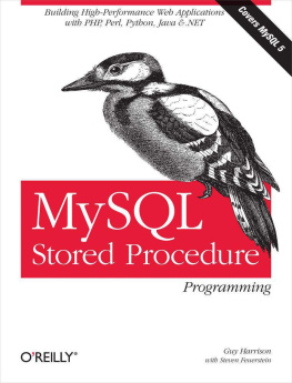Guy Harrison MySQL Stored Procedure Programming